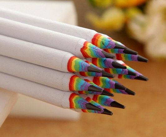 6-Pack Rainbow Pencils