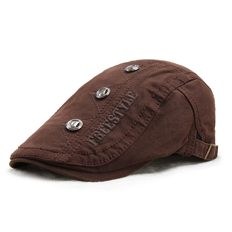 Sixpence Embroidery Cotton Hat