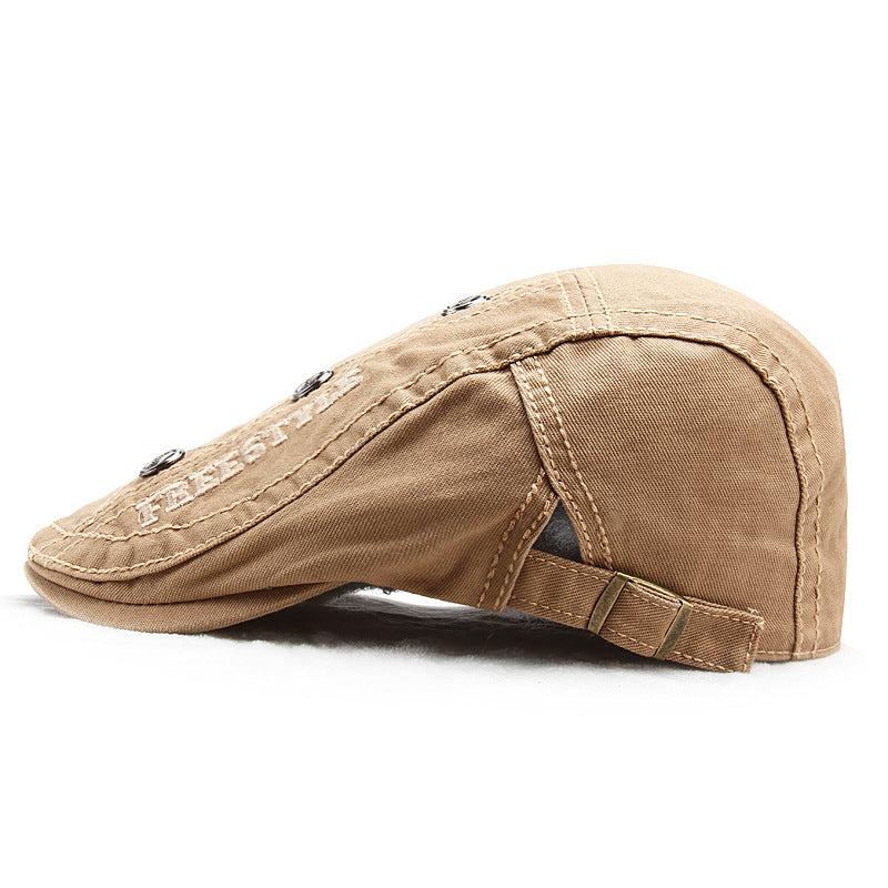 Sixpence Embroidery Cotton Hat