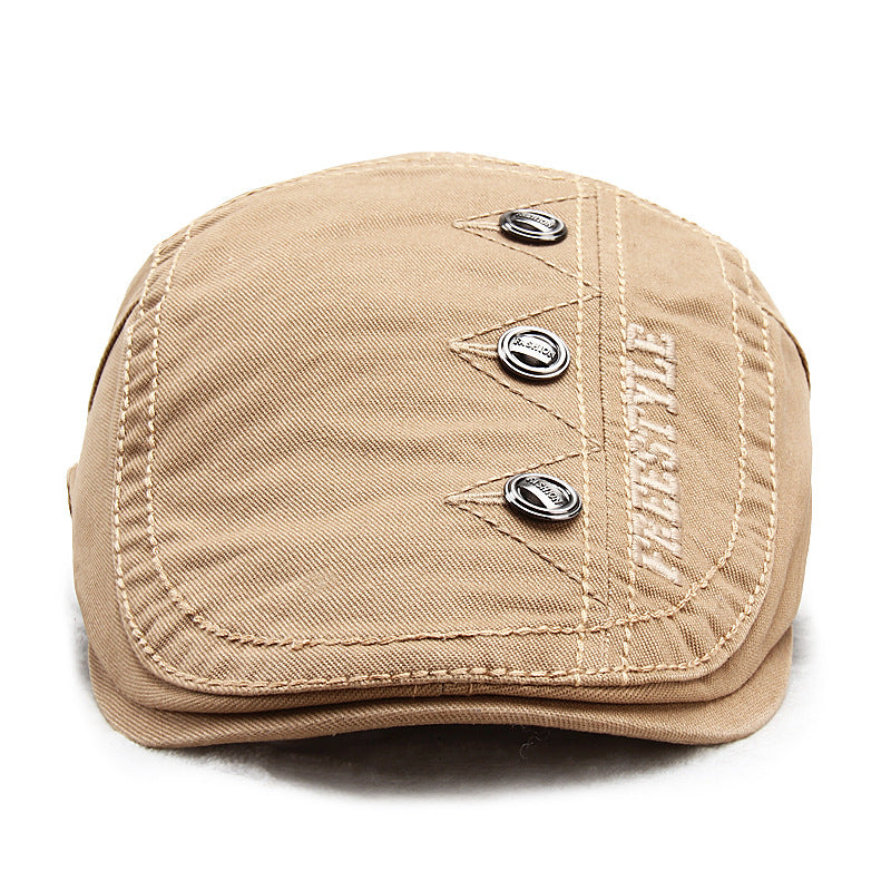 Sixpence Embroidery Cotton Hat
