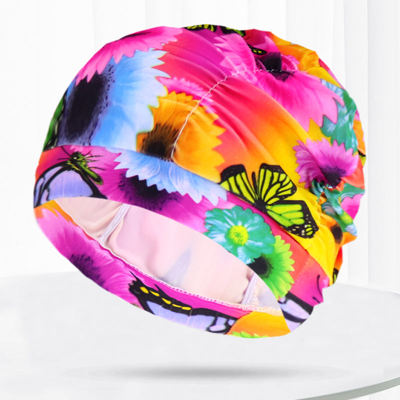 Unisex Pleated Swim Cap