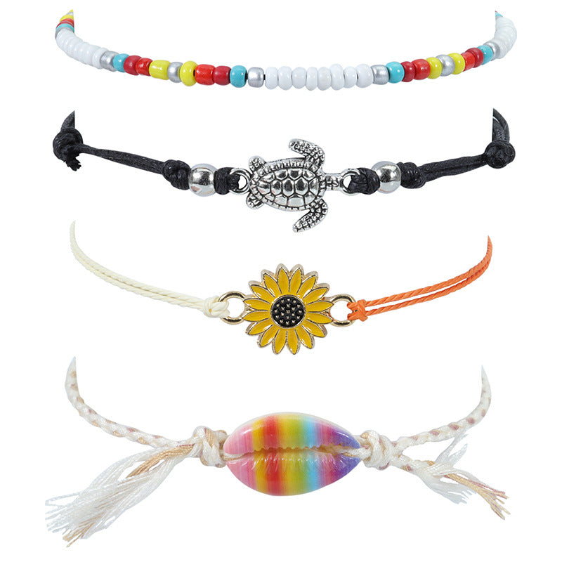 Bohemian Anklet 4-piece