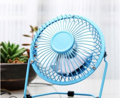 Mini USB Aluminum Leaf Office Fan