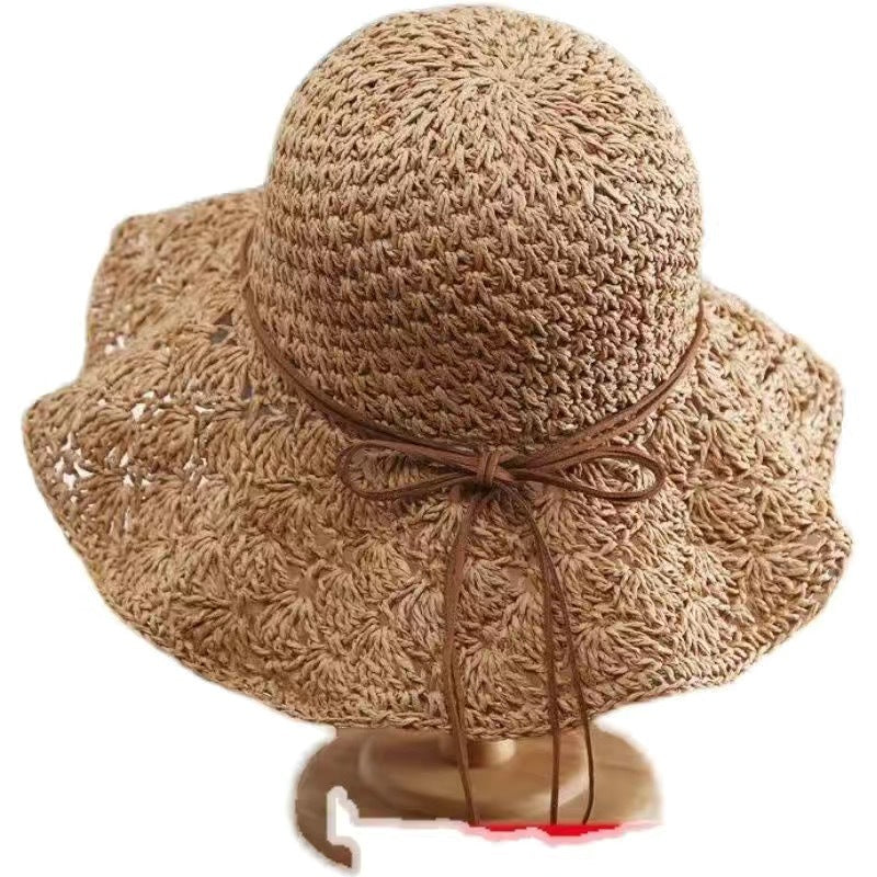 Fashionable Crochet Straw Hat