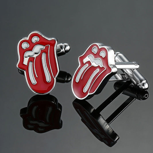 Red Lip Cufflinks