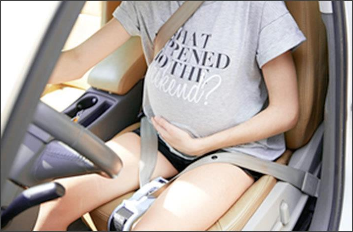 Car seat belt for pregnant women