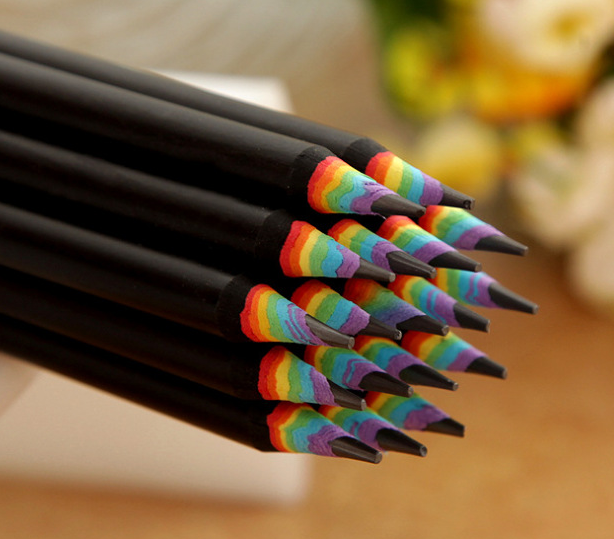 6-Pack Rainbow Pencils