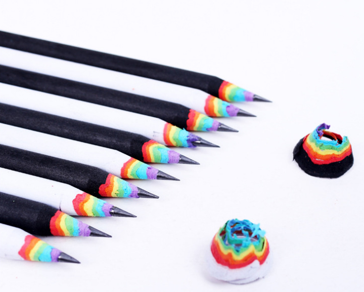 6-Pack Rainbow Pencils