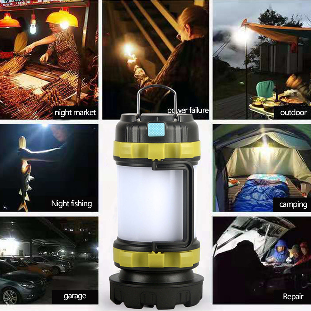 Portable Rechargeable Camping Light and Power Bank