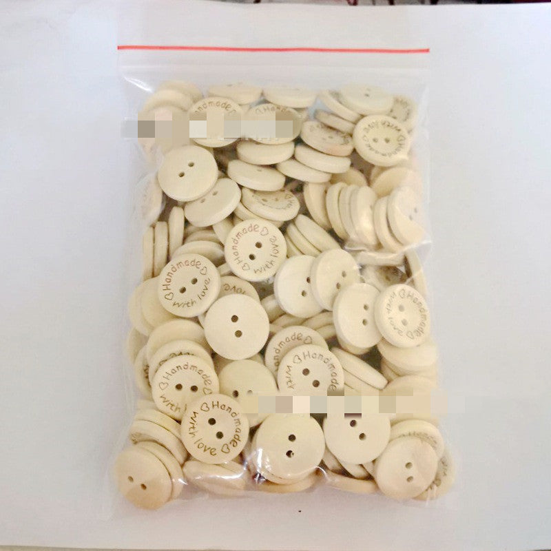 100 Wooden buttons