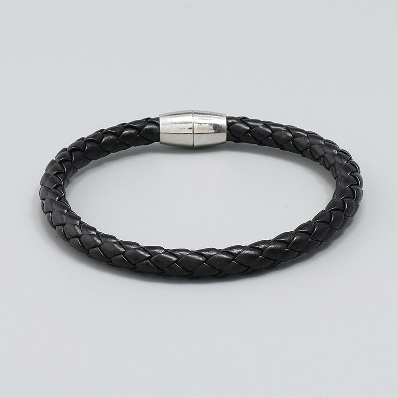 Simple Leather Multi-layer Woven Imitation Cowhide Bracelet