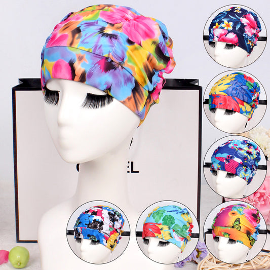 Unisex Pleated Swim Cap