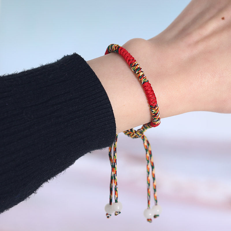 Vintage Minimalist Red Rope Bracelet