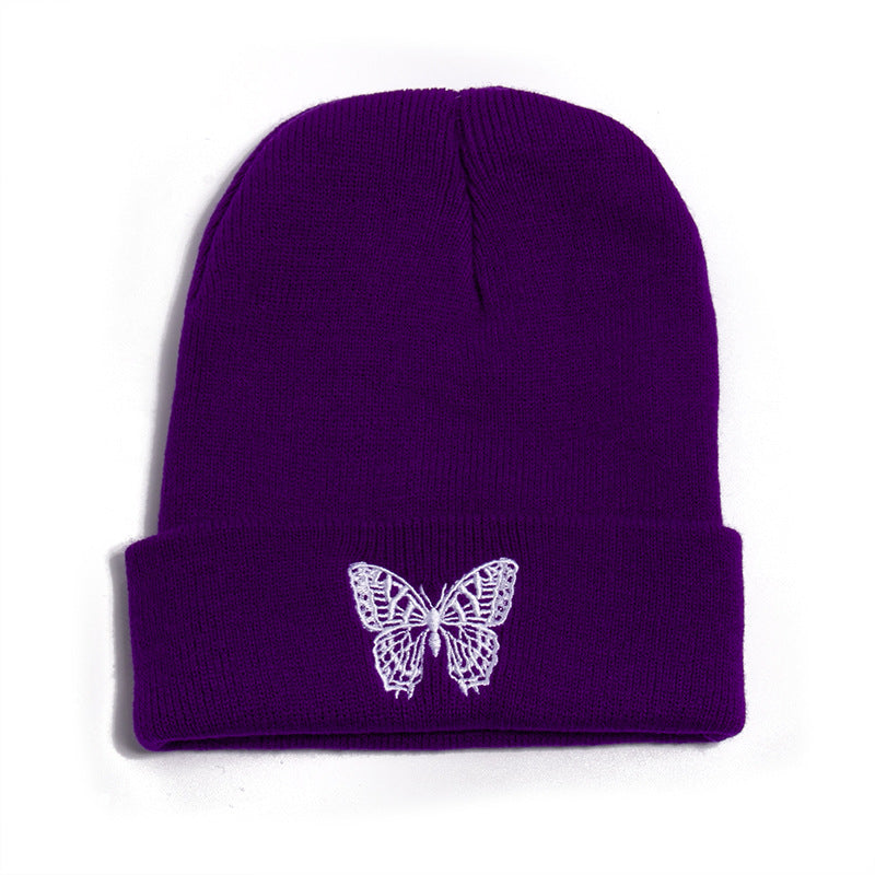 Butterfly Print Beanie