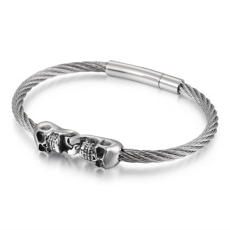 Skull Titanium Steel Bracelet