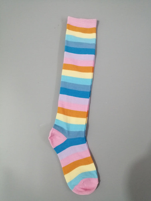 Knee Length Rainbow Socks