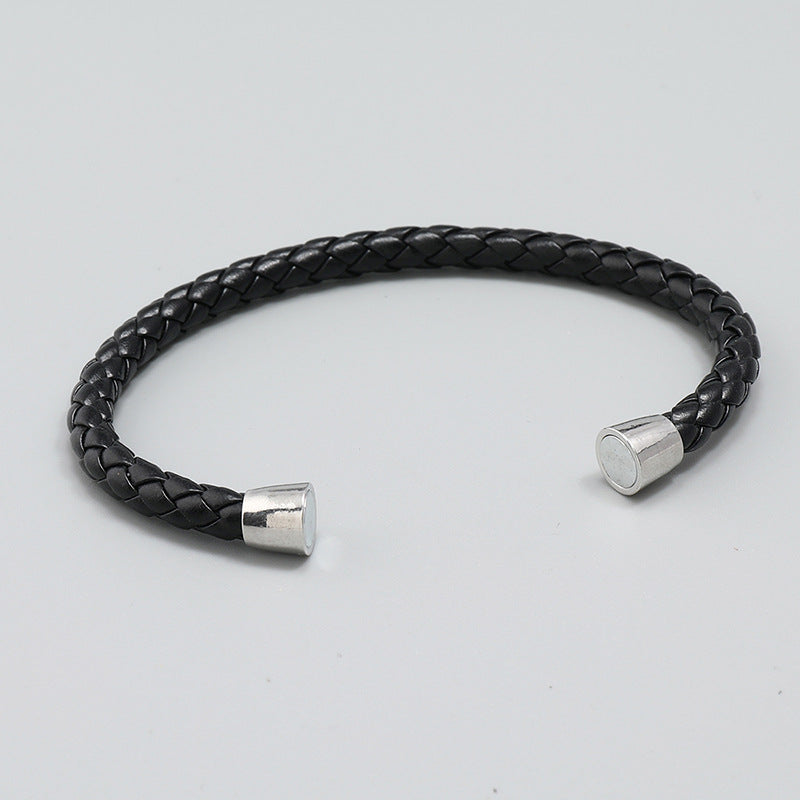 Simple Leather Multi-layer Woven Imitation Cowhide Bracelet