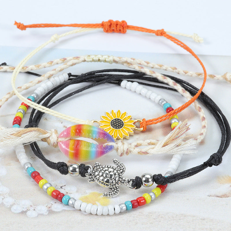 Bohemian Anklet 4-piece